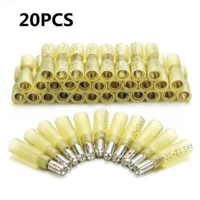 20PCS Heat Shrink Bullet Male Female Wire Connectors Crimp Terminals 12-10 Gauge - Image 1 of 4