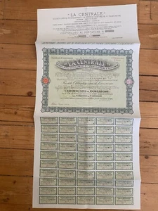 Certif 5 obligations série 2: LA CENTRALE (ITALIE) (H2) - Picture 1 of 1