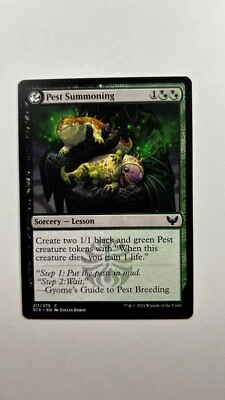 MTG Strixhaven School of Mages Pest Summoning 211/275 Magic the Gathering - Image 1 of 2