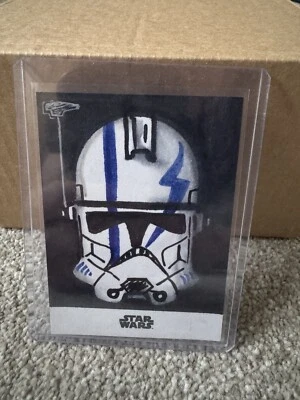 Topps Star Wars Galaxy Chrome 2024 Stormtrooper Sketch Card 1/1 Signed - Image 1 of 2