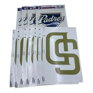 WinCraft San Diego Padres MLB Decal Stickers Lot Of 11 - Picture 1 of 2