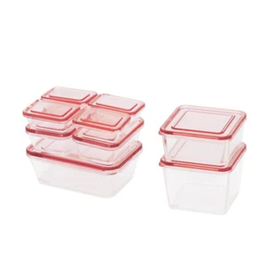 9PC Miniatures Dollhouse 1:12 Scale Fresh-keeping Box Kitchen Groceries Decorate - Picture 1 of 3