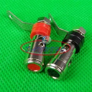 New 2PCS Small Spring Load Speaker Banana Amp Terminal Binding Post - Picture 1 of 3