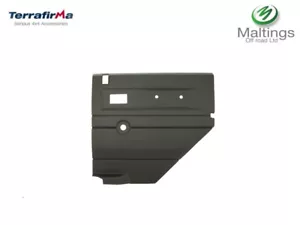 Terrafirma Door Card RH Rear Black Manual Windows Fits - Defender - Picture 1 of 1