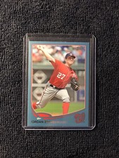 2013 Topps Jordan Zimmermann Wal Mart Blue Border Card # 588