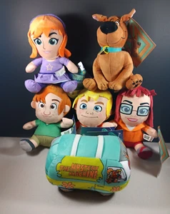 Scooby Doo Set of 6 Plush Lot Fred Velma Daphne Shaggy Scoob! Toys 6" Rare New - Picture 1 of 9