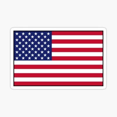 MODERNWORKSGRAPHIX 3x united states of America Flag Sticker decal vinyl laptop/ tumbler waterproof