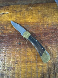 Vintage Buck 112 Folding Knife (3-Dot) Made 1980 - 1981 USA. No Sheath. (619) - Picture 1 of 17