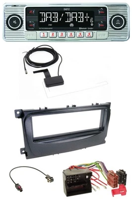 Dietz Bluetooth USB MP3 DAB Autoradio für Ford Mondeo S-Max 07-14 schwarz - Bild 1 von 4