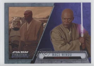 2016 Topps Star Wars Evolution Purple Lightsaber Mace Windu Republic General 1j8 - Picture 1 of 3
