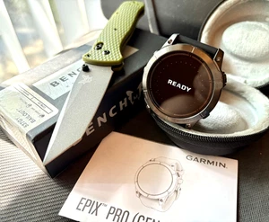 Garmin Epix Pro Gen 2 51mm Smartwatch AMOLED GPS-Uhr Schiefergrau + GRATIS MESSER - Bild 1 von 15