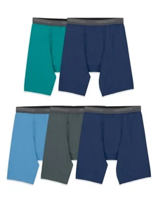 Herren Micro-Stretch Boxershorts mit langem Bein, sortiert, klein - 5er Pack - Bild 1 von 5