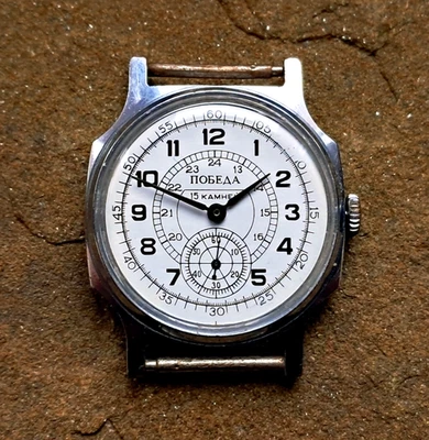 复古手表 Pobeda 手表 ZIM 手表 苏联制造 俄罗斯 苏联 — 第 1/4 张图片