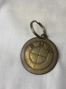 Vintage Brass BMW Key Ring Key Chain Fob Accessory - Picture 1 of 7