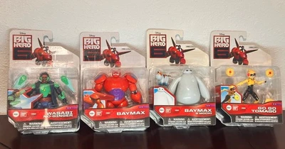 4-FIGURAS BANDAI BIG HERO 6. BAYMAX & MOCHI, GOGO TOMAGO, WASABI SIN JENGIBRE, BAYMAX. Foto 1 de 4