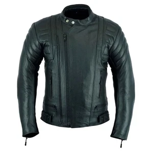 New Handmade Alexander Wraith Naomi Dee Black Cafe Racer Biker Jacket - Picture 1 of 4
