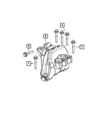 Soporte de motor 68081488AH para Dodge Dart 2013-16 nuevo OEM lado derecho Foto 1 de 2