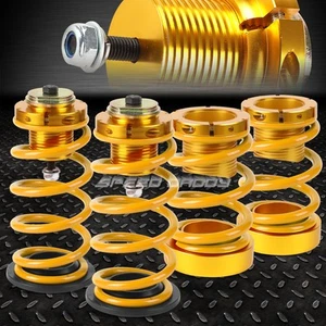 FOR 06-11 HONDA CIVIC 1-4" ADJUSTABLE GOLD SPRING COILOVER SUSPENSION LOWERING - Picture 1 of 5
