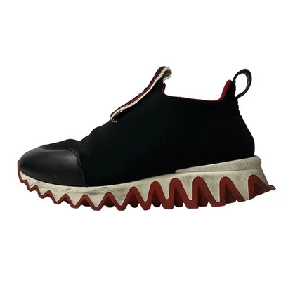Auténticos zapatos para mujer CHRISTIAN LOUBOUTIN - de cuero de poliuretano negro blanco rojo Foto 1 de 4