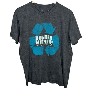 The Office Dunder Mifflin Paper T-Shirt- Recycle Symbol Tee 2018 Licensed Large  - Picture 1 of 7