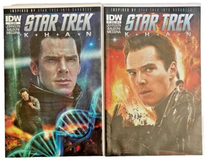 Star Trek Movie Khan Comic Books #1 & #2 Regular Cover IDW 2013 NEW UNREAD - Picture 1 of 2