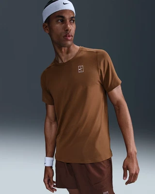 Nike Men's NikeCourt Advantage Dri Fit Tennis Shirt Top  Large $70  Slim Fit - Image 1 of 4