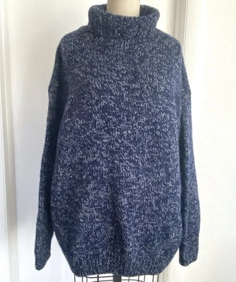 Devold Nansen Wool Icelandic Nordic Roll Neck Turtleneck Jumper Sz L Fisherman - Image 1 of 4