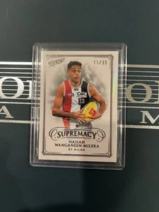 AFL 2024 Supremacy Stkilda Saints Nasiah Wanganeen Milera Black Pearl 11/35 - Picture 1 of 1