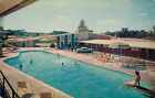 Postcard Pennsylvania Hotel Howard Johnson's Willow Grove Pool Woman Trampoline