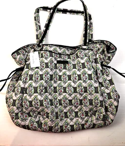 Veral Bradley Iconic Glenna Tote Paisley Blue Shoulder Bag Travel Preppy Work - Picture 1 of 8