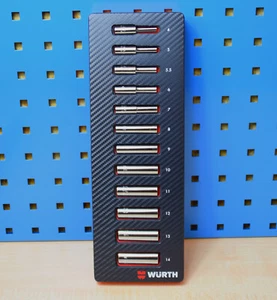 Würth Cebra Llave de Tubo Kit Vasos 1/4 Pulgadas Largo Plantilla Espuma Taller - Imagen 1 de 2