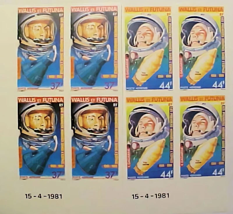 WALLIS ET FUTUNA ESPACIO COMO NUEVO BLOQUES NH 1981 LOLLINI PRECIO NETO 108E (=$140,00) Foto 1 de 1