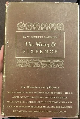 The Moon & Sixpence by Somerset Maugham; 1941 Heritage Repr. Ed.; DJ; solid - Imagem 1 de 4