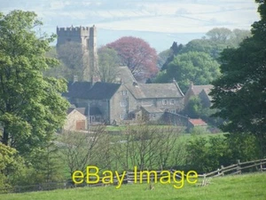 Photo 12x8 Kirby Hill West Hall and West Cottage with the church beyond as c2011 - Picture 1 of 1