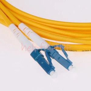 5M Fiber Optic Cable Patch Cord SM 2 core Duplex FC/APC-LC/UPC 9/125 - Afbeelding 1 van 1