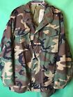 Us Army Woodland Camouflage Cold Weather Coat Field Jacket Men?S Medium Long