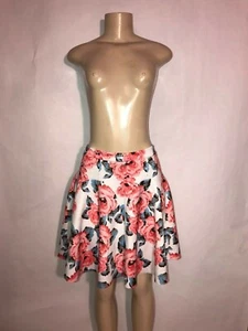 TOTALMENTE NUEVA FALDA MACYS INC ROSA/AZUL FLORAL AJUSTE Y BLARE CÍRCULO TALLA 14 - Imagen 1 de 3