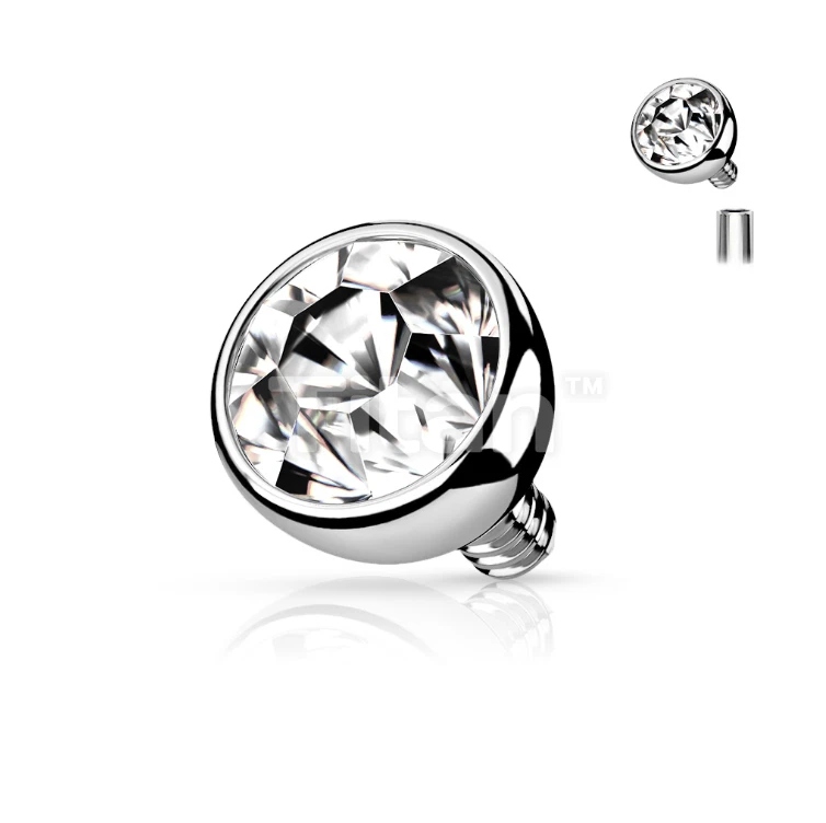 Bezel Clear CZ Top - Image 1 of 1