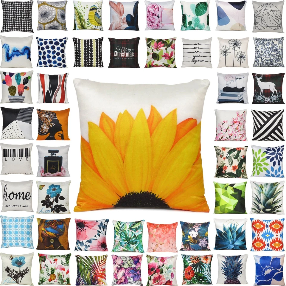 Funda Cojín Cuadrada Oussum Salón Decorativa Funda Almohada 16" 18" 20" Foto 1 de 1