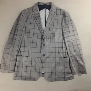Johnnie O Blazer Men Large 42-43 Regular Sport Coat Jacket Chesapeake Gray NWOT - Picture 1 of 20