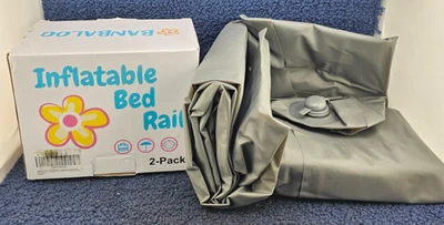 (CANTIDAD 2) BANBALOO Parachoques de cama inflable para niños, riel de cama de protección contra caídas Foto 1 de 4
