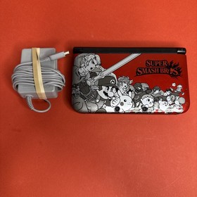 Nintendo 3DS XL Limited Edition Red Super Smash Bros Console (With Charger)