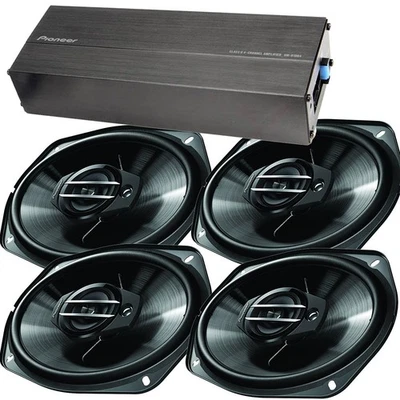 Amplificador Coche Pioneer GM-D1004 4 Canales y 4x Altavoces TS-G6930F 6"x9" 400W Foto 1 de 4