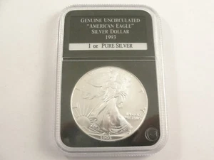 1993 Original Stempelglanz American 1oz Fine Silver EAGLE. Stk. - Bild 1 von 4