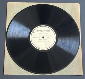 1938 PAUL WHITEMAN ORCHESTRA CHESTERFIELD TIME ACETATE DISC JACK TEAGARDEN? - Picture 1 of 3