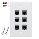 Professional Installation Solution Networks Cable Faceplates Wall Plate for Cat7