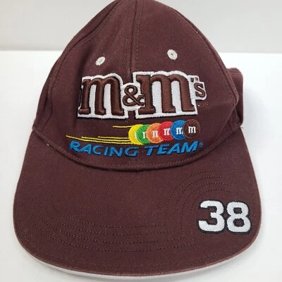 Elliot Sadler #38 NASCAR M&Ms Racing Team Brown A-Flex Hat Cap Chase Authentics - Изображение 1 из 4