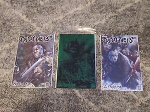 FRIDAY THE 13TH=FEARBOOK 1 reg,wrap,and leather edition in vf-nm.