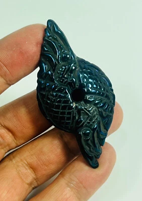 Dragón Leklai Aro Serpiente Azul Arco Iris Naga Magia Amuleto Piedra Suerte Regalo Riqueza Foto 1 de 4