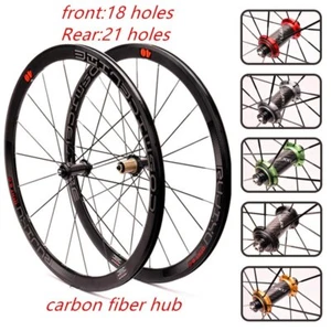700C 40mm Bicycle Wheels 21 Holes Road Bike V Brake Quick Release Wheelset 8-11S - Picture 1 of 29